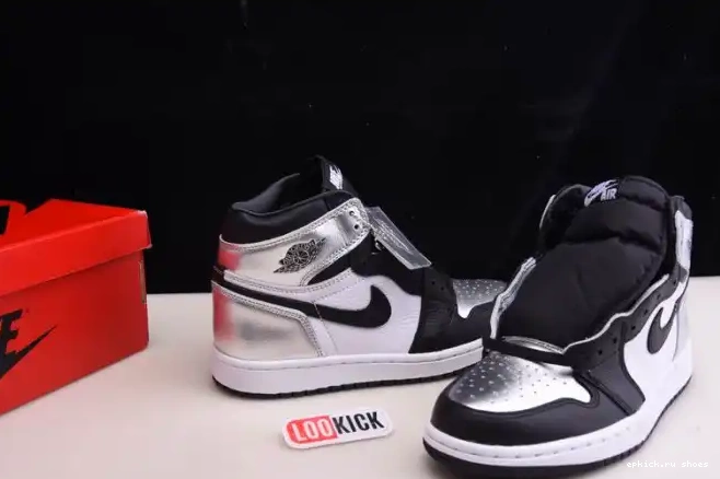 Rep HIGH TOE 1 AIR CD0461-001 OG JORDAN WMNS SILVER 0603